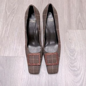 STUART WEITZMAN PLAID HEELS